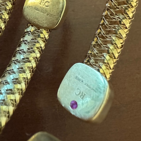 Authentic Roberto Coin Primavera Wrap Bangle with Diamonds – 18K Yellow Gold - Picture 13 of 13